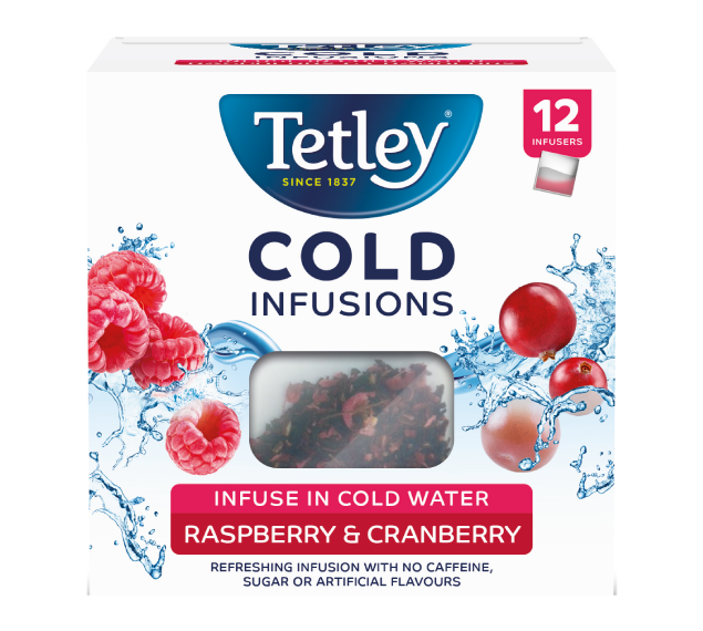 Tetley Cold Infusions Malina i Żurawina