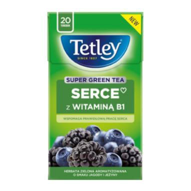 Tetley Super Green SERCE Jagoda / Jeżyna